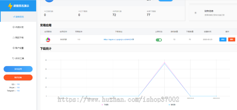 【运营版】新版超级签名系统/自动生成UDID/VPN防闪退/APP分发