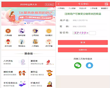 【亲测带支付】2020鼠年风水起名八字算命算财运八字姻缘易经周易占卜开运网站源码