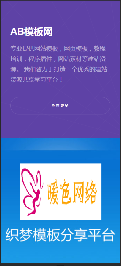（自适应手机版）优雅炫彩侧边响应式企业展示通用织梦模板