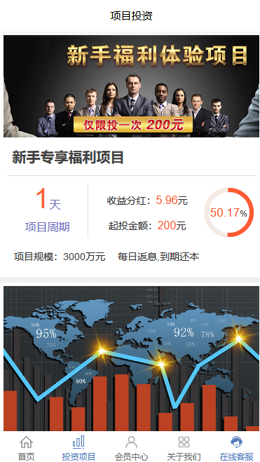 金融投资PC+手机wap理财平台源码，投资理财网站源码系统P2p支持打包apk 