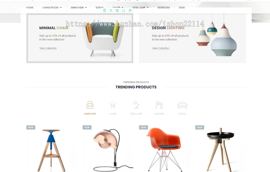 OPENCART外贸英文商城源码PHP站家具国外购物站 