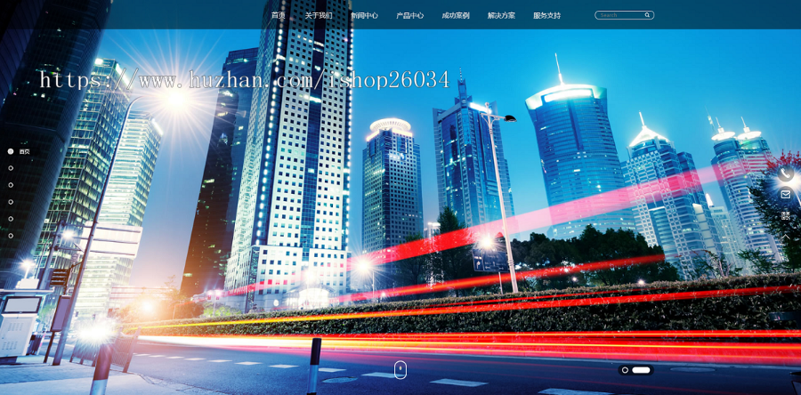 响应式HTML5高端电子机械企业模板-企业站-qyz163