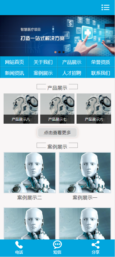 建筑智能化软件研发系统类模板-企业站-qyz51