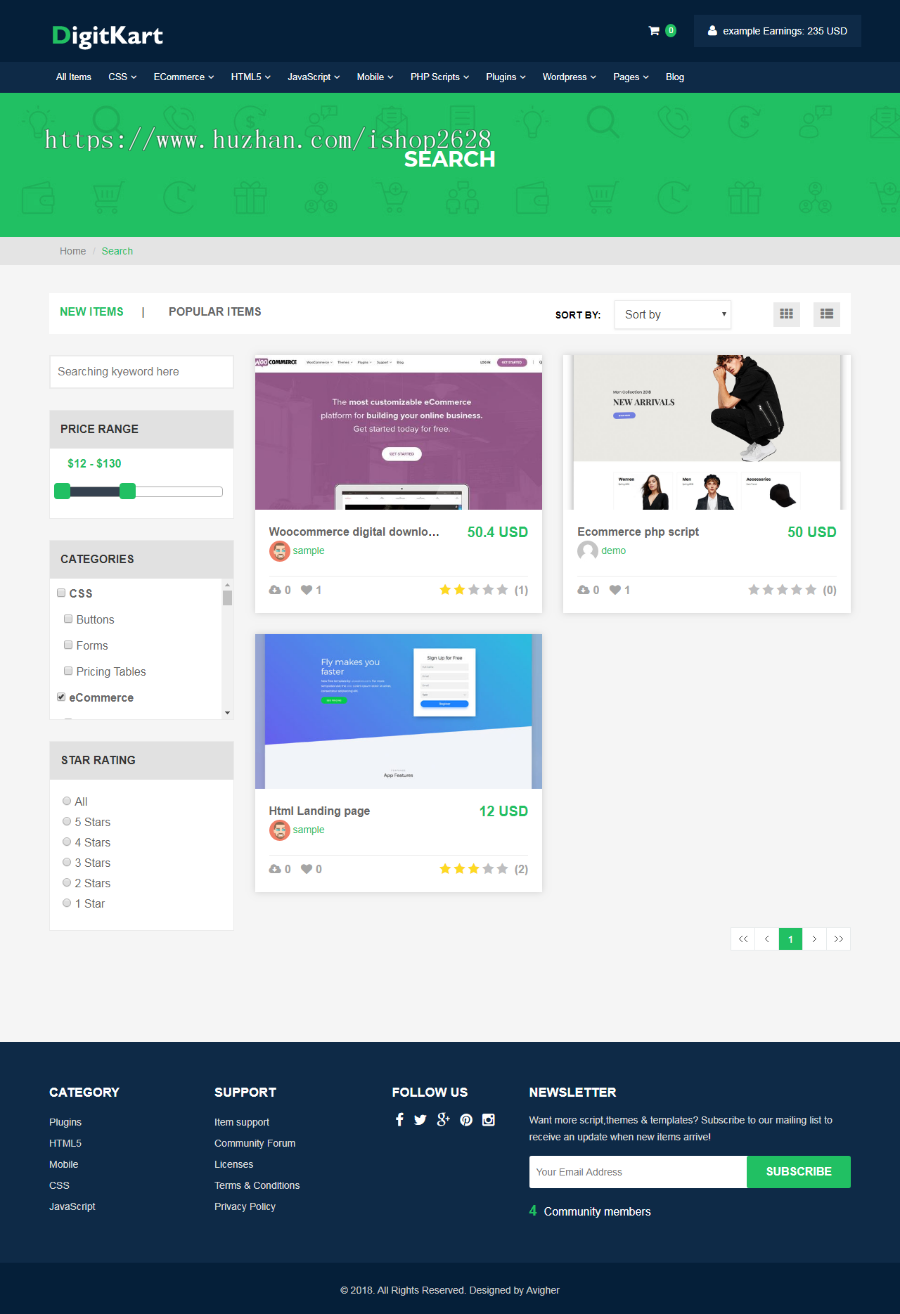 多供应商纯英文国外数字虚拟物品在线源码脚本交易产品市场源码