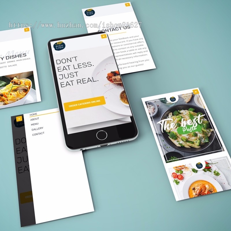 wordpress模板餐饮行业菜单简洁企业网站源码汉化 