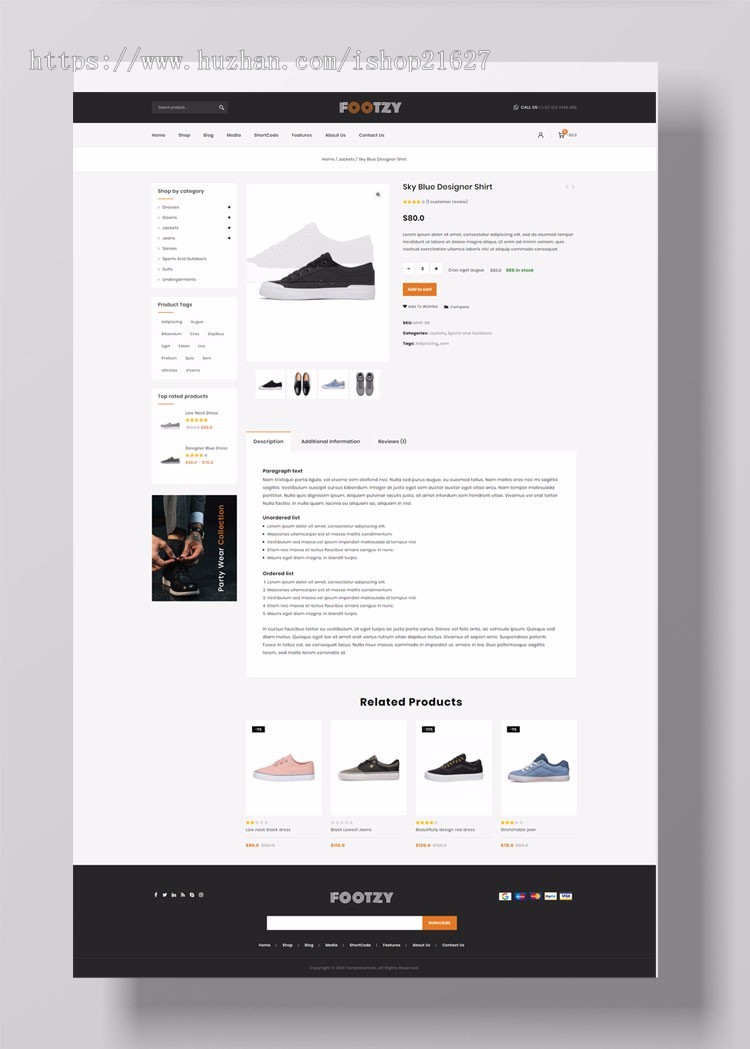 wordpress外贸主题模板商城电商网站企业公司个人商城电商源码带数据 