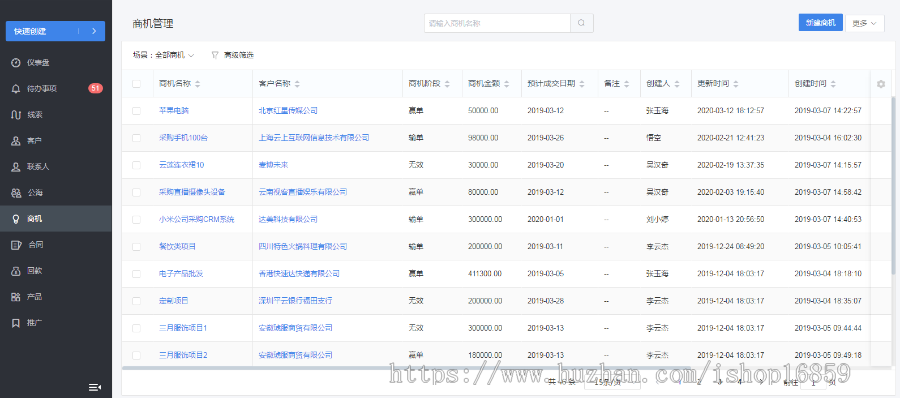 crm系统客户关系管理系统客户管理系统