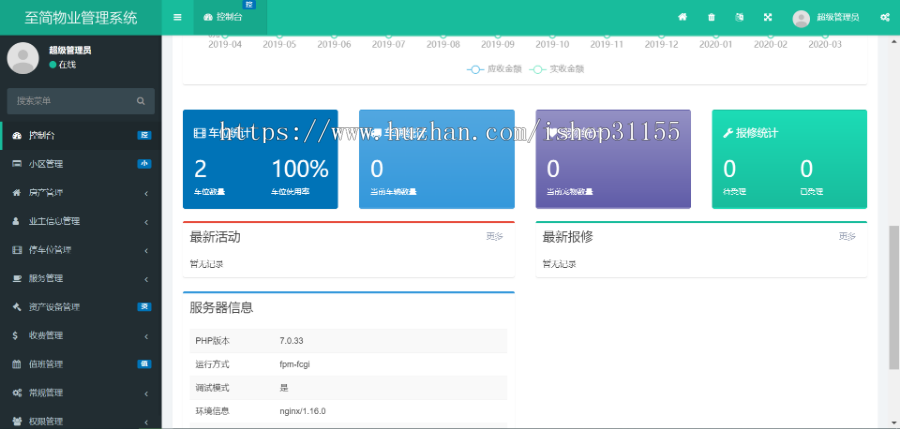 小区物业管理新款模板采集物业管理系统php源码tp5小区管理系统毕业设计