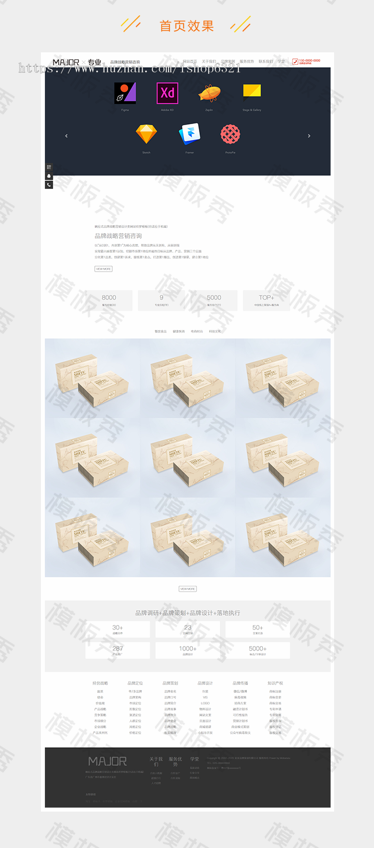 dedecms织梦模板响应式品牌战略营销设计类公司企业官网网站织梦模板源码带后台手机端