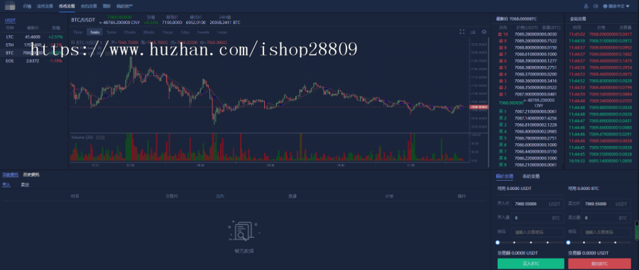 全新升级数字资产交易平台 法币交易 C2C交易 合约交易、理财