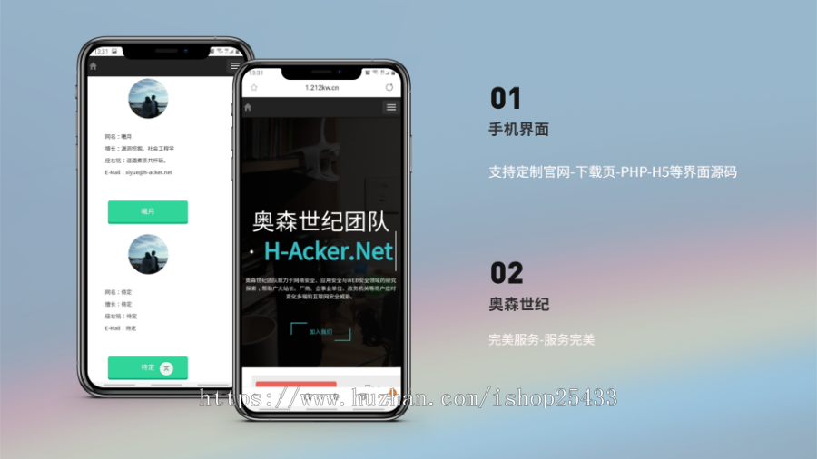 大气团队官网源码引导页源码带背景音乐