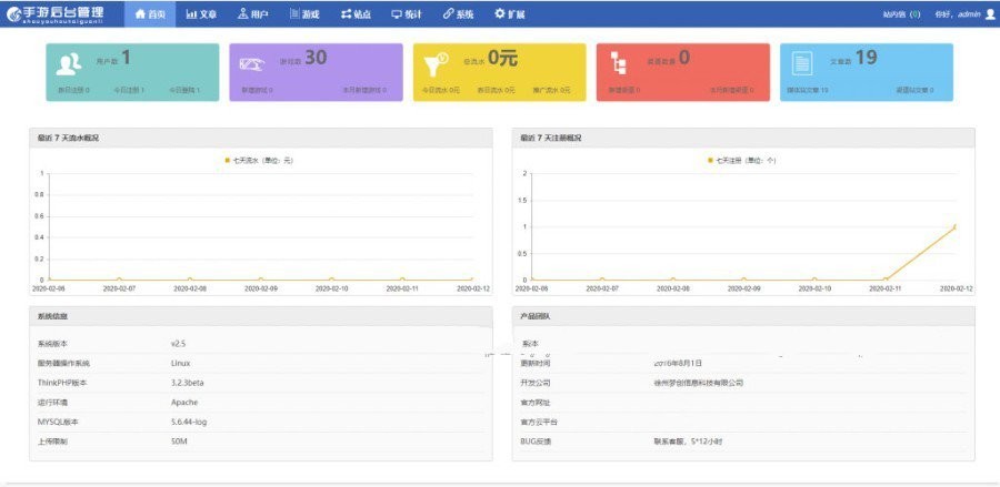 游戏联运推广平台源码 PHP手机游戏推广系统网站源码