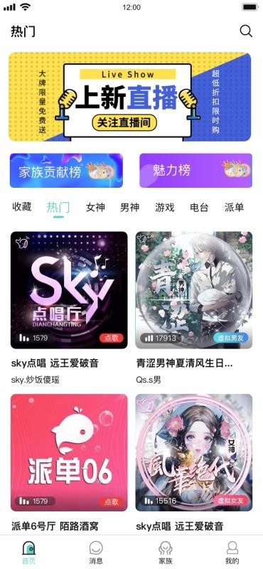 语音直播社交 ,游戏陪玩,极速约玩 ,多人连麦聊天