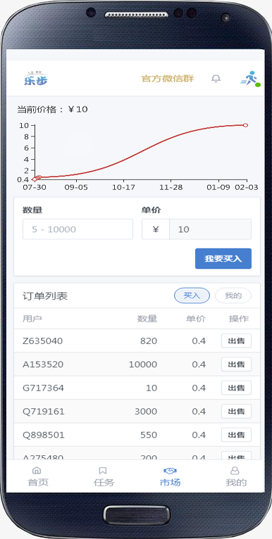 【运营版跑步赚钱】打卡挑战/交易市场/分销推广/乐步系统源码可封装APP