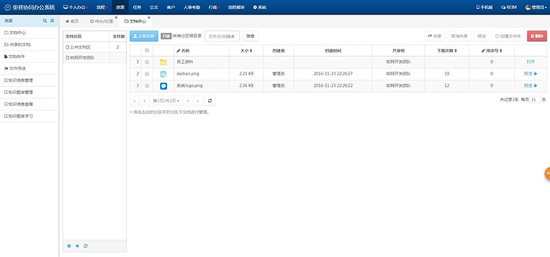 php源代码 办公系统含手机版 OA办公+客户CRM+HR人事考勤管理系统 