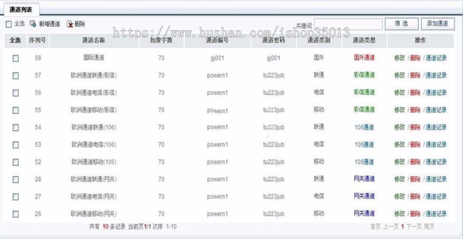 ASP.NET短信验证码运营平台源码