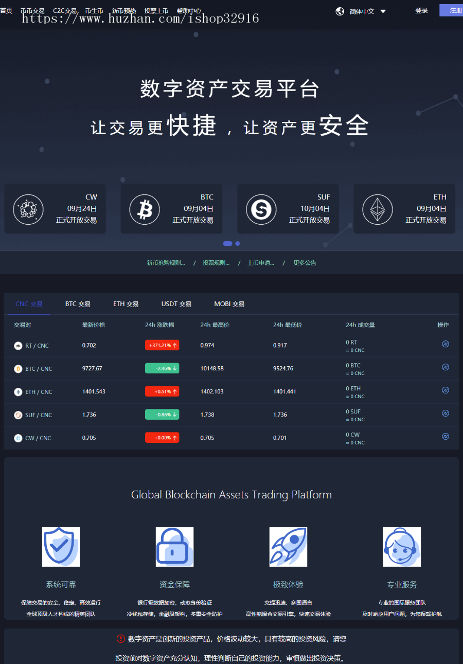 仿1993猫力币区块链数字加密币交易平台+数字币交易所+USDTBTCETHERC多币种+安装教程 
