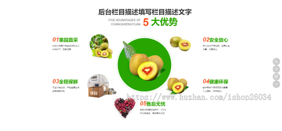 蔬菜果蔬鲜果配送类网站模板-企业站-qyz4