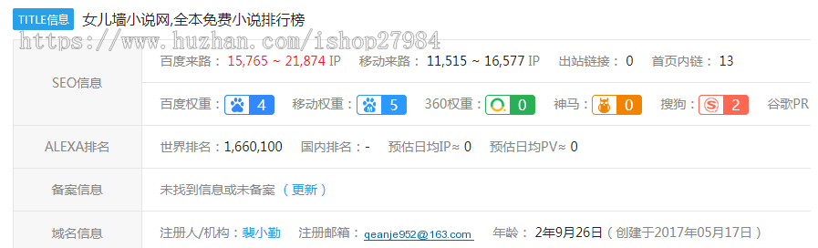 杰奇小说系统快速排名程序 （养站必备）10个域名3个权重5