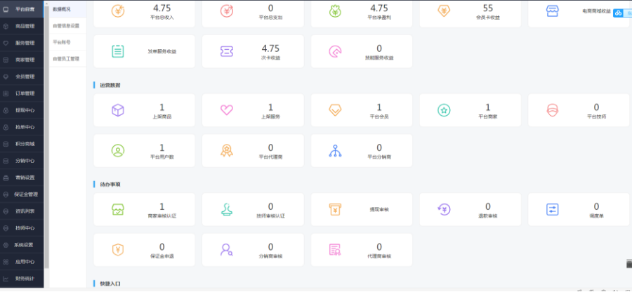 可二开派单家政 o2o系统 会员卡 优惠券等营销功能 带积分商城 师傅入住 商家入驻 员工入住