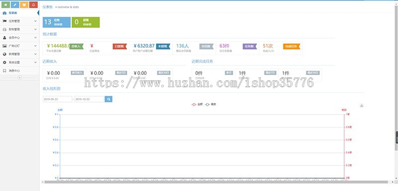 2019新界面霸屏天下抖音快手关注点赞任务悬赏平台源码