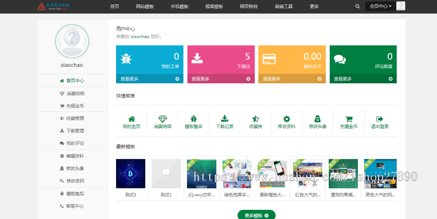 fe素材仿菜鸟虚拟资源模板付费下载源码网站下载|带会员冲值系统|虚拟资源交易平台