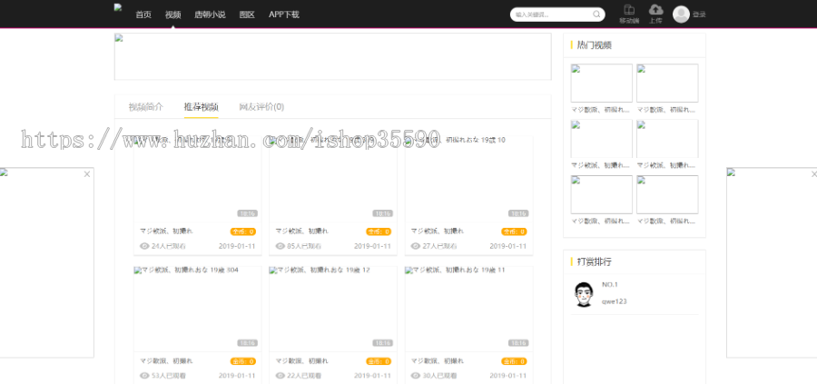 魅思视频源码，网站搭建，带视频，小说，图片功能