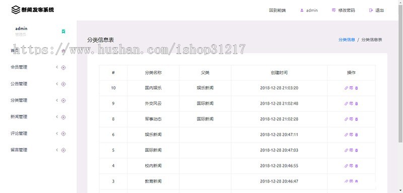 Thinkphp校园新闻发布系统源码 毕业设计项目实例