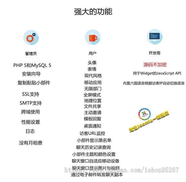 在线客服聊天系统在线客服源码/网站APP微信小程序公众号客服系统