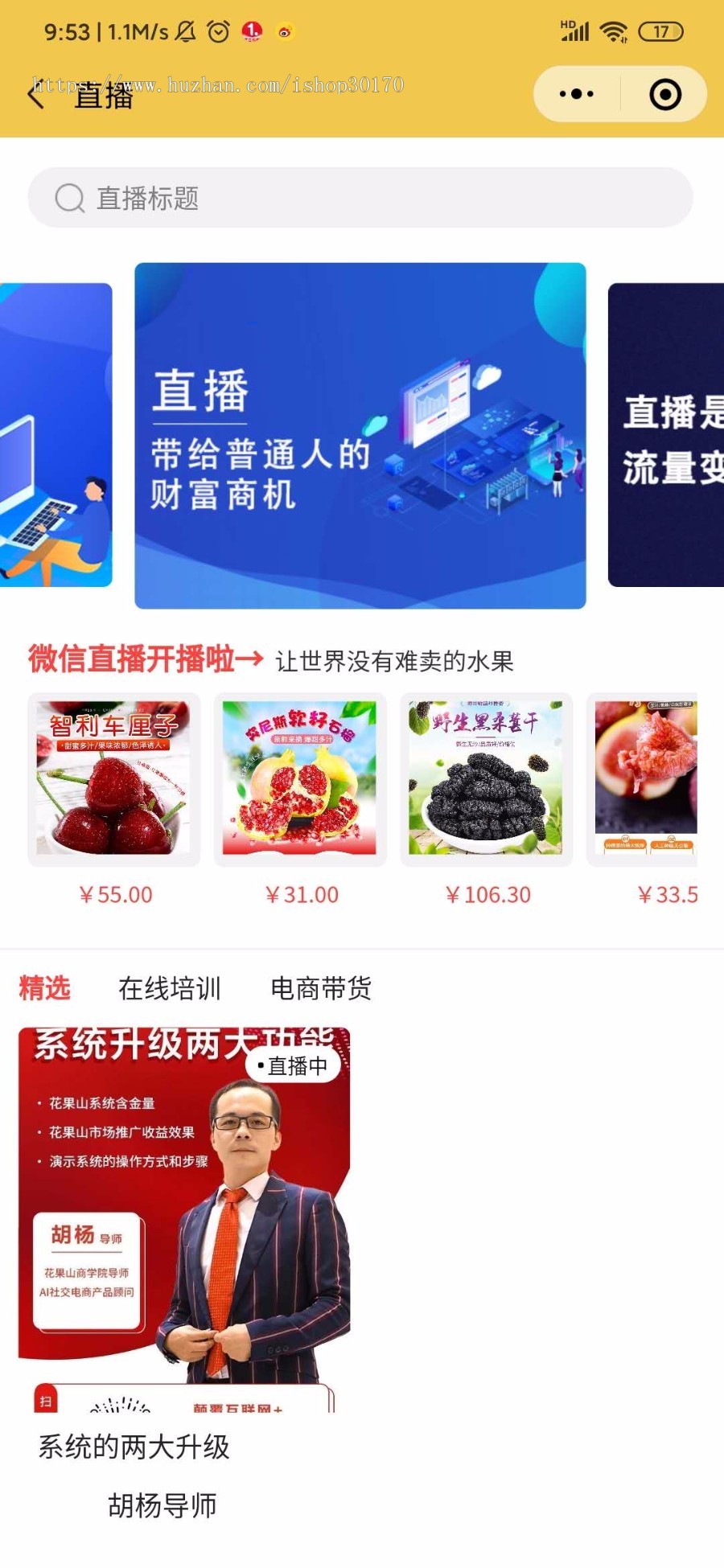 商城+短视频+微信直播，招代理，单价低至个位数