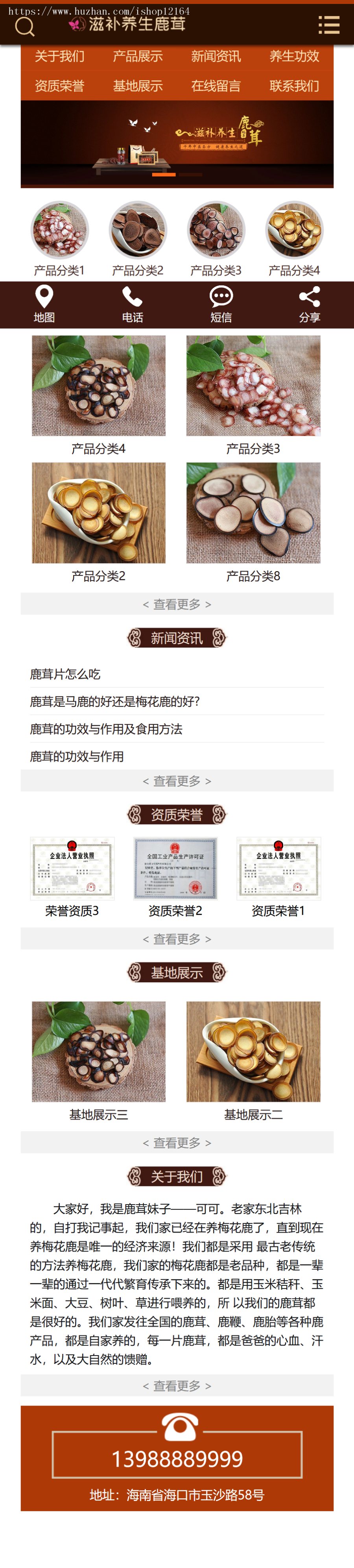 养身药业公司网站模板源码带手机版