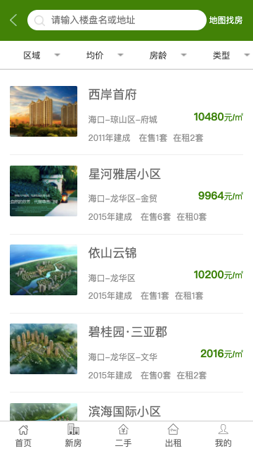 php 房产 租房 二手房 楼盘 H5 Wap 公众号发布 