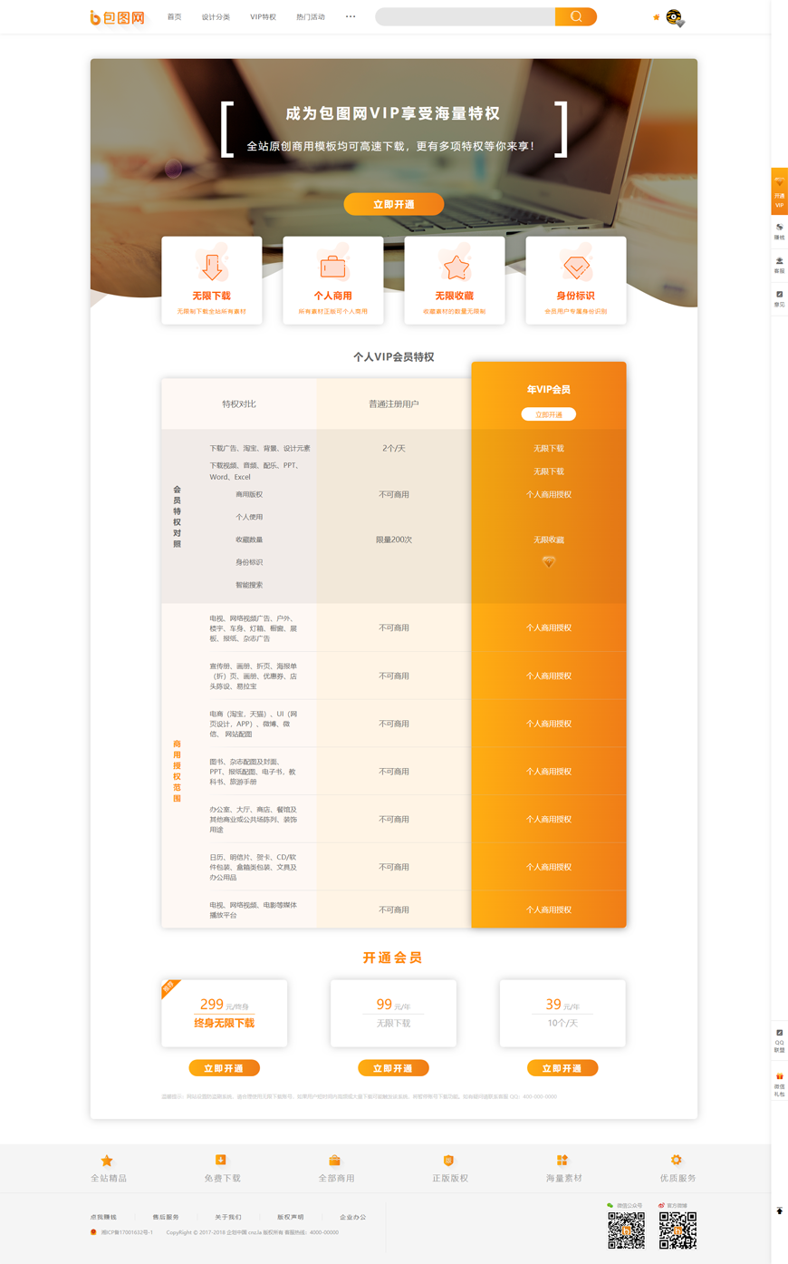 仿包图网PPT视频类素材下载站织梦模板 含在线付费+会员系统+积分系统+任务大厅