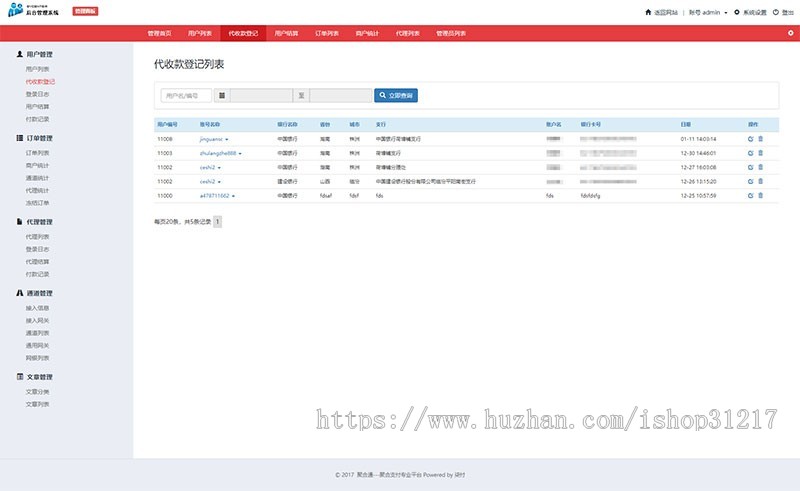 PHP聚合通支付系统源码全开源+国富通+代付模式+代理商模式
