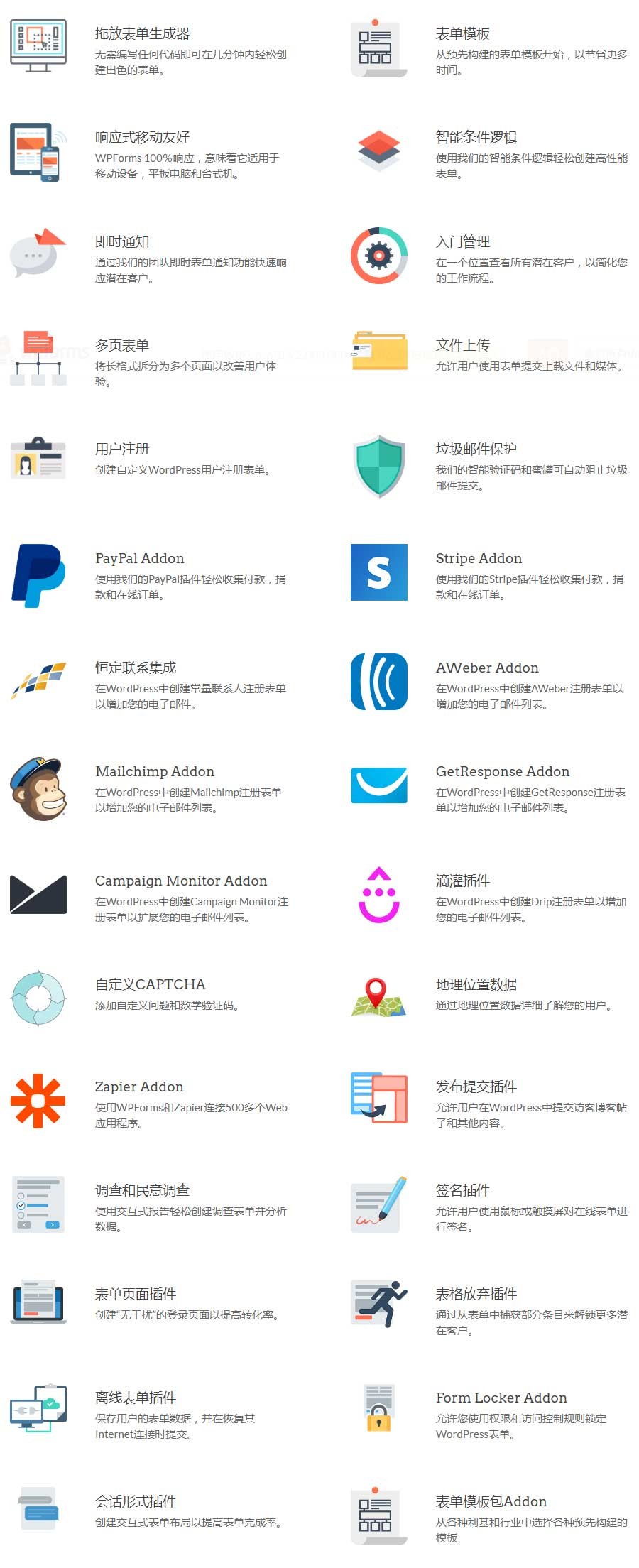 WordPress可拖拽表单生成器WPForms 1.5.9.1简体/繁体汉化 