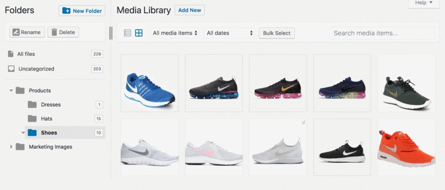 FileBird – WordPress媒体库文件夹分类 简体/繁体 