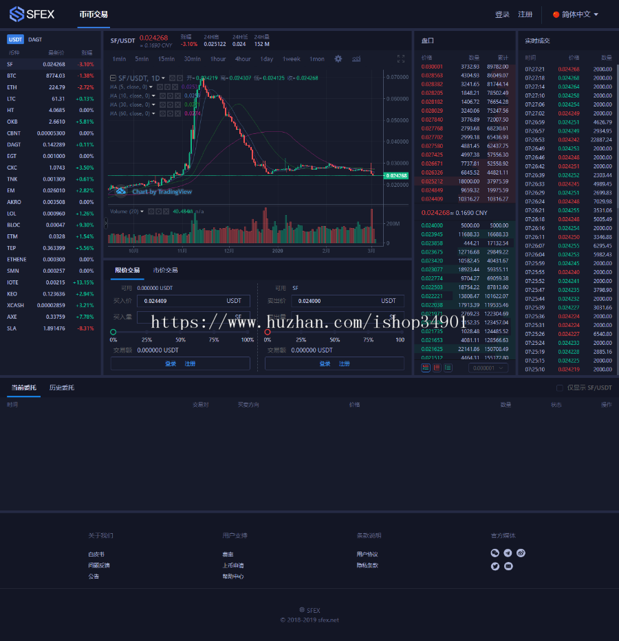 2020 JAVA原生币币交易所源码/带原生APP/法币交易/数字资产交易/OTC/C2C/钱包