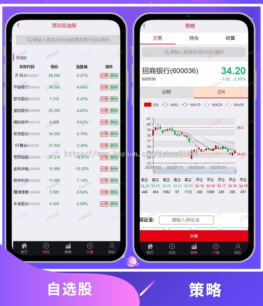 【三月新版二开】策略配资网站谋略/点买系统/配资系统/期权系统/策略双融/自适应页面
