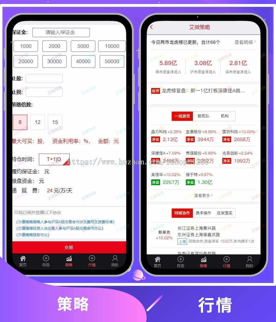 【三月新版二开】策略配资网站谋略/点买系统/配资系统/期权系统/策略双融/自适应页面