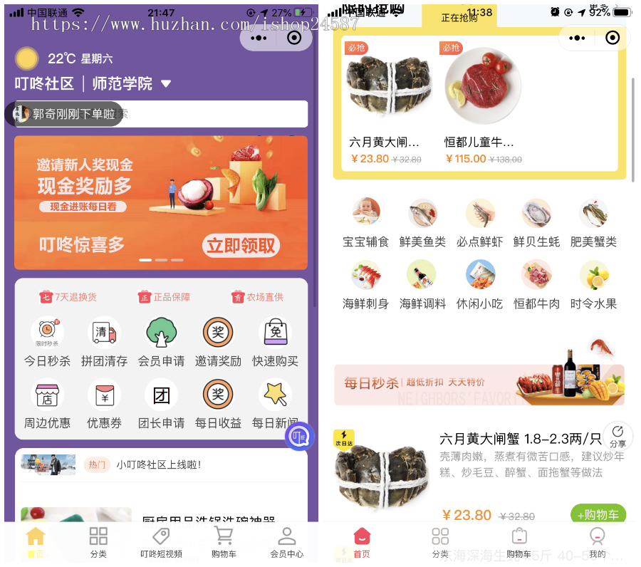 （一对一指导和更新）新零售社区小区团购短视频小程序商城论坛周边优惠券代理加盟团长