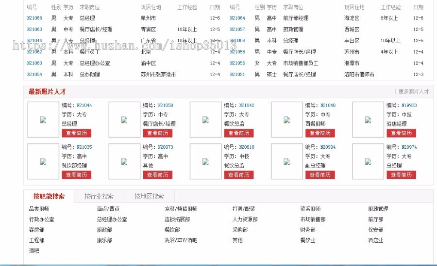 ASP.NET企业人才招聘网站源码