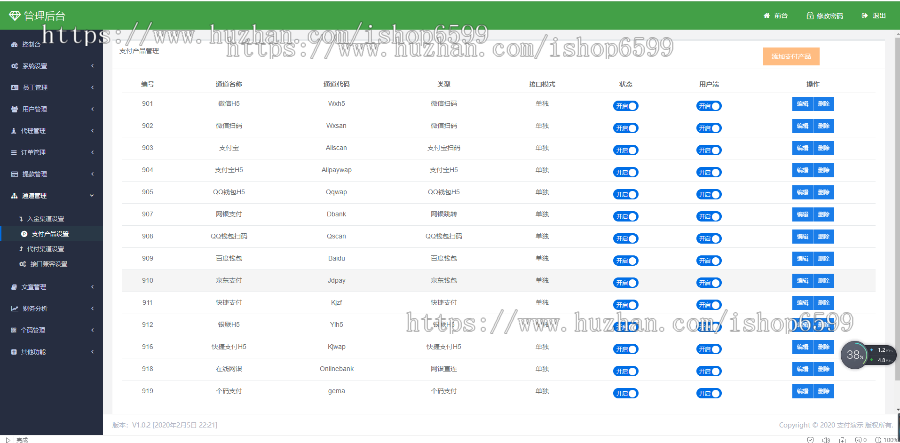 2020聚合支付源码/转卡H5/转账H5/当面付通道/支付宝H5通道/现金红包