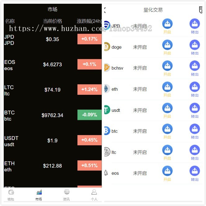 数字资产交易平台 虚拟货币 合约交易 法币OTC交易 杠杆 金融投资理财程序 糖果分红