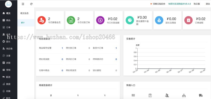 社区团购系统-小程序+独立后台-12.5版本