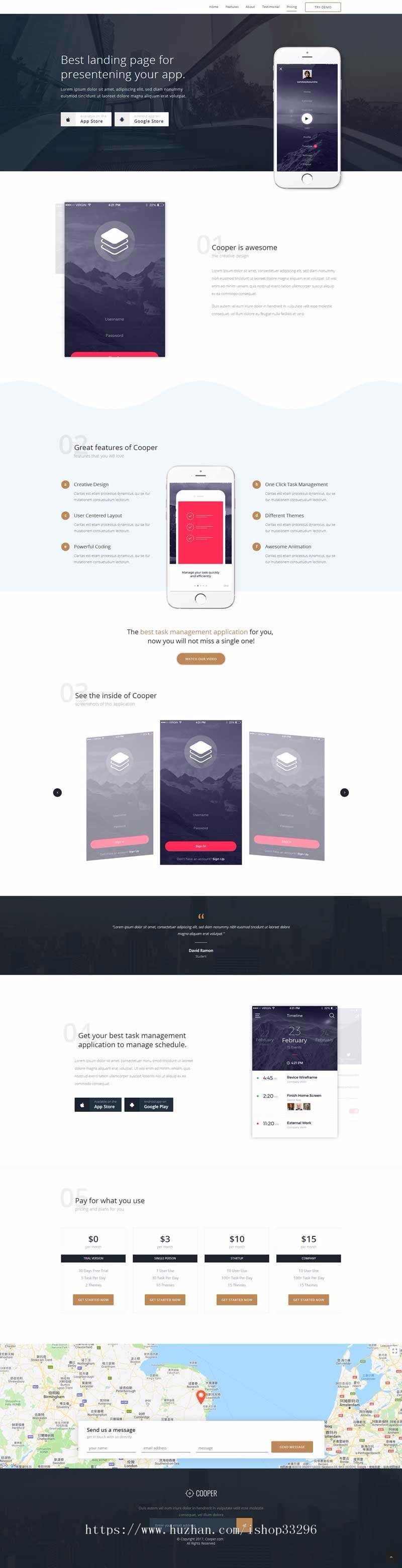 html手机应用软件app下载介绍静态页面模板