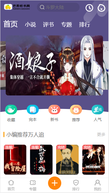 2020年9月二次开发听书小说源码