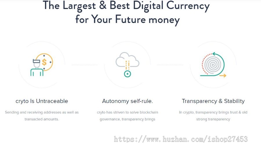 两套炫酷区块链官网|ICO官网|无后台|全开源|手机电脑自适应|可自行添加图片