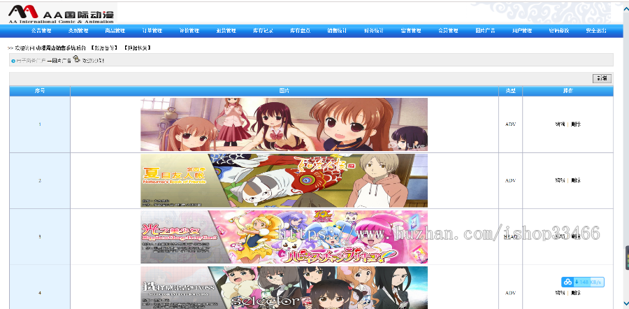 javaweb动漫销售系统源码（电子商务系统）购物系统，销售系购物商城系统源码（电子商 