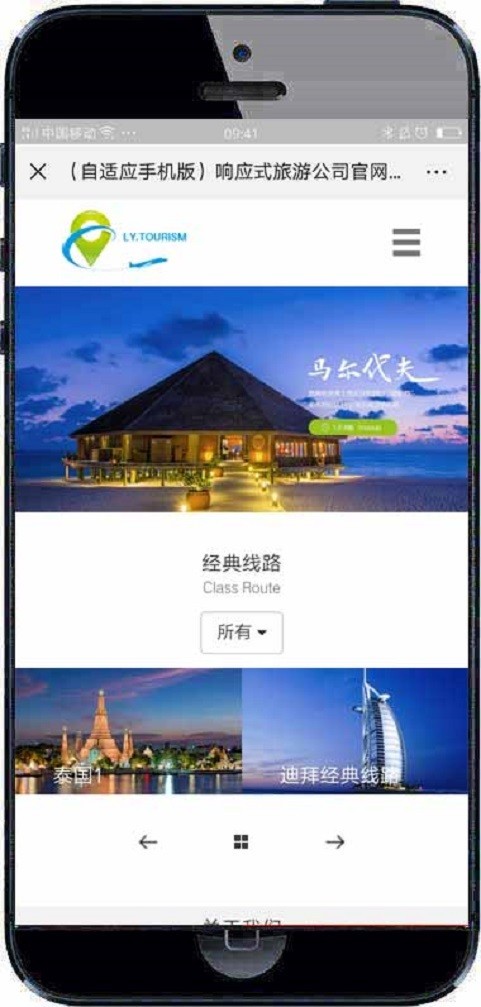 响应式旅游公司官网类网站织梦模板 HTML5旅游签证公司带手机版