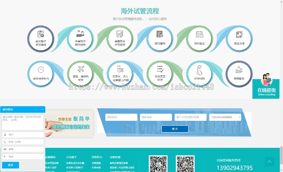一个专注海外试管婴儿网站 医院网站 美容机构网站 支持SEM和SEO优化